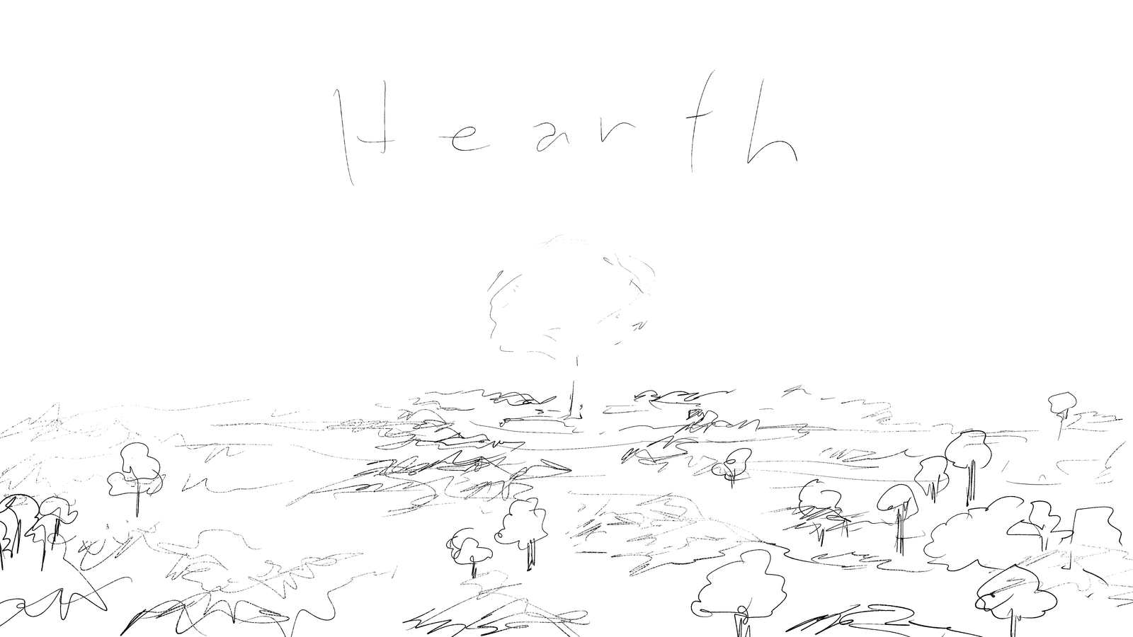 Hearth - a wide field with a single tree